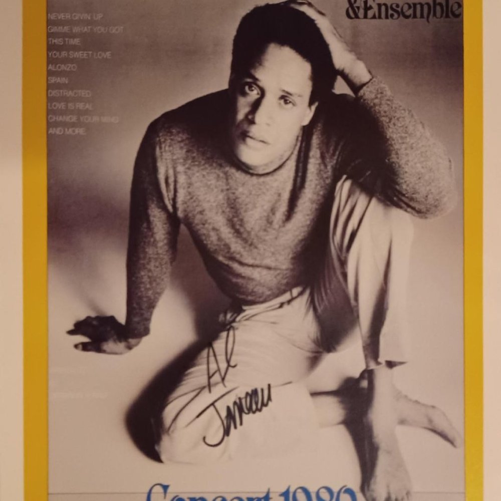 1980 Al Jarreau SIGNED Original Concert Poster REPRODUCTION (RP)